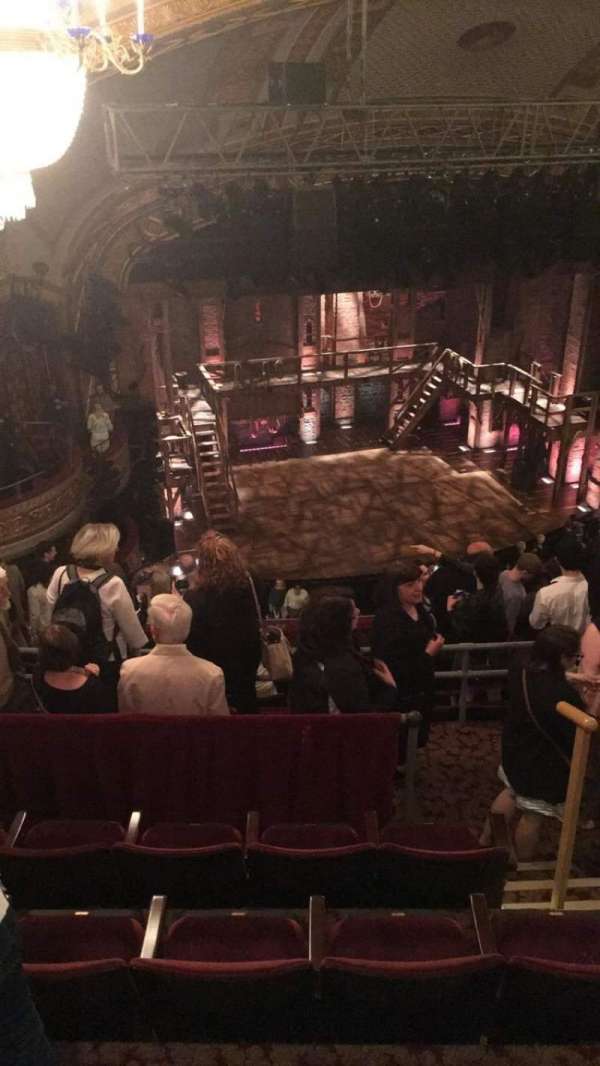 Richard Rodgers Theatre, section: Rear Mezzanine L, row: L, seat: 19