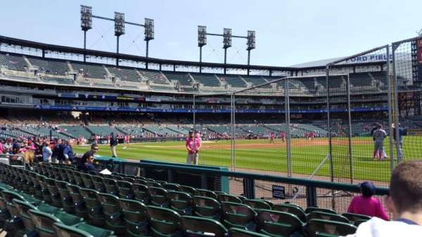 Comerica Park, section: 117, row: 6, seat: 3