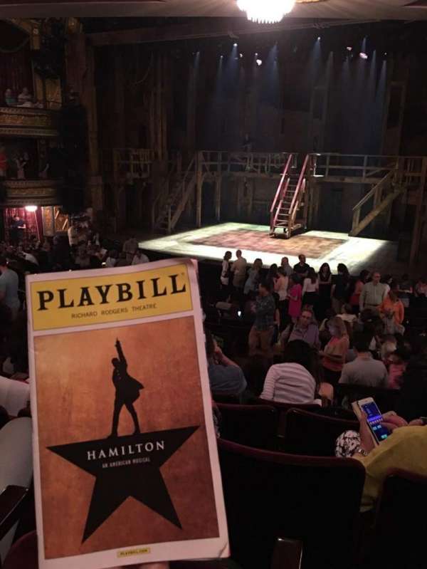Richard Rodgers Theatre, section: Orchestra R, row: R, seat: 10