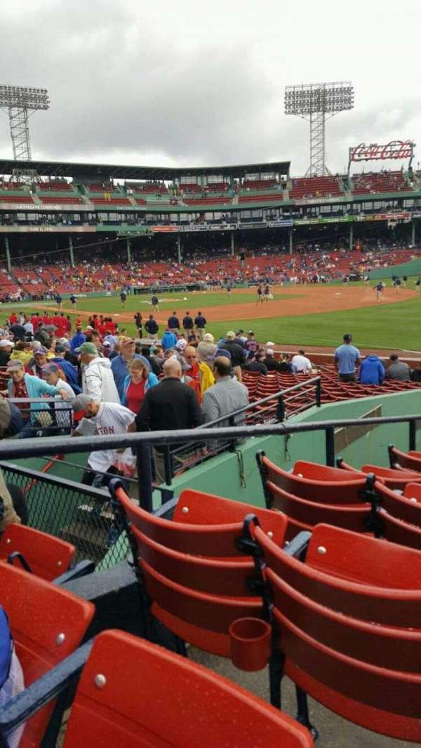 Fenway Park, section: Right Field Box 97, row: LL, seat: 10