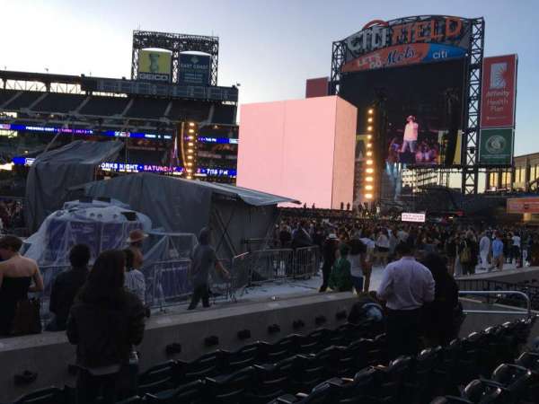 Citi Field, section: 110, row: 1, seat: 1