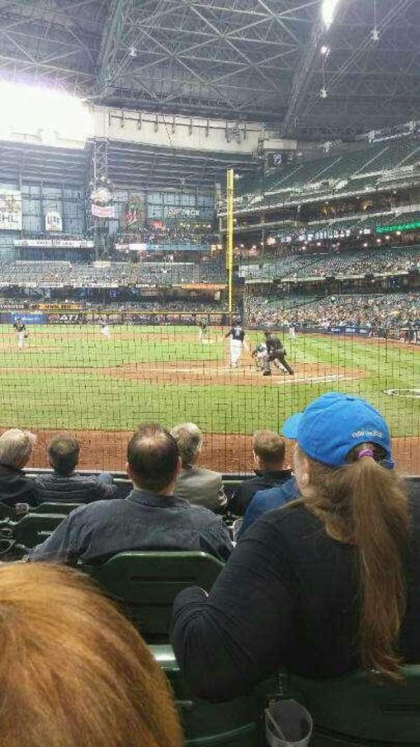 American Family Field, section: 120, row: 6, seat: 2
