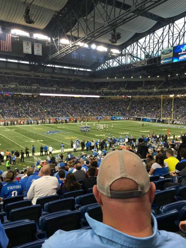 Ford Field, section: 105, row: 13, seat: 5