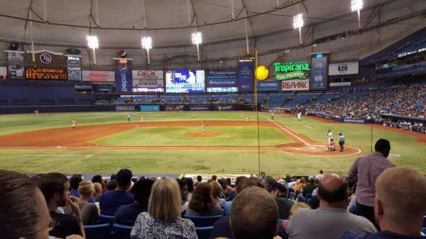 Tropicana Field, section: 111, row: Z, seat: 9