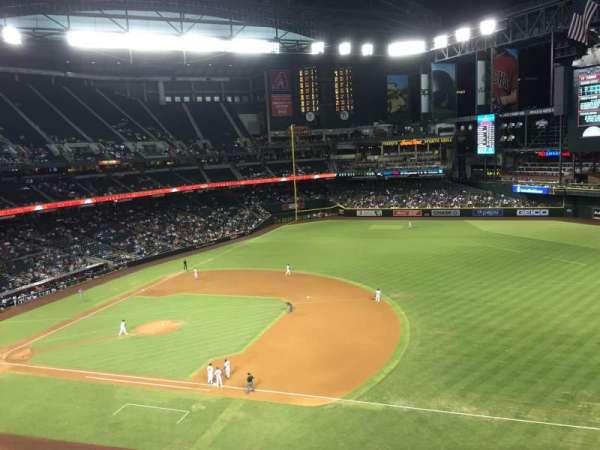 Chase Field, section: 307, row: 1, seat: 13