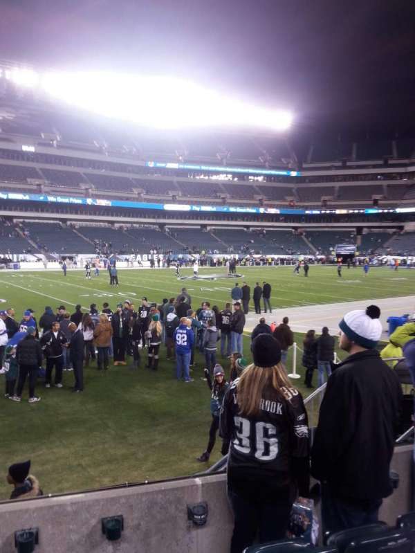 Lincoln Financial Field, section: 136, row: 4, seat: 6