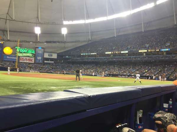 Tropicana Field, section: 125, row: B, seat: 2