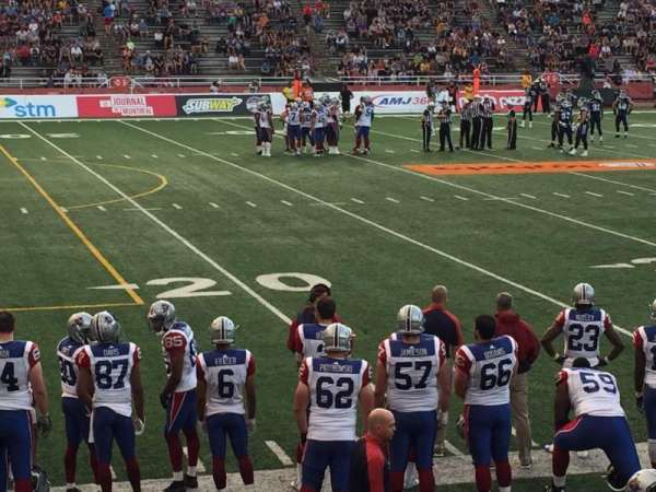 Percival Molson Memorial Stadium, section: X1, row: 4, seat: 15