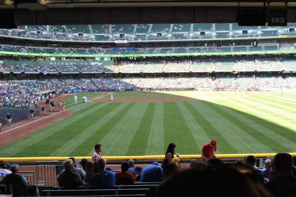 American Family Field, section: 103, row: 13, seat: 5
