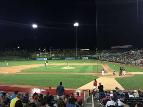 Isotopes Park, section: 107, row: 24