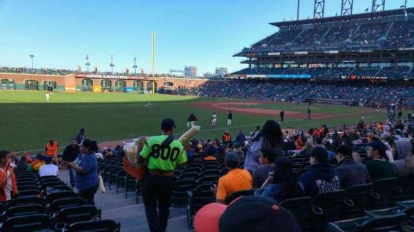 Oracle Park, section: 130, row: 22, seat: 2