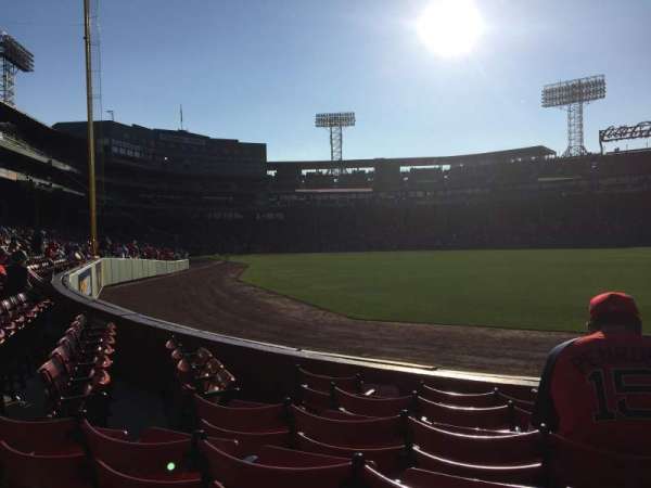 Fenway Park, section: Right Field Box 2, row: G, seat: 12