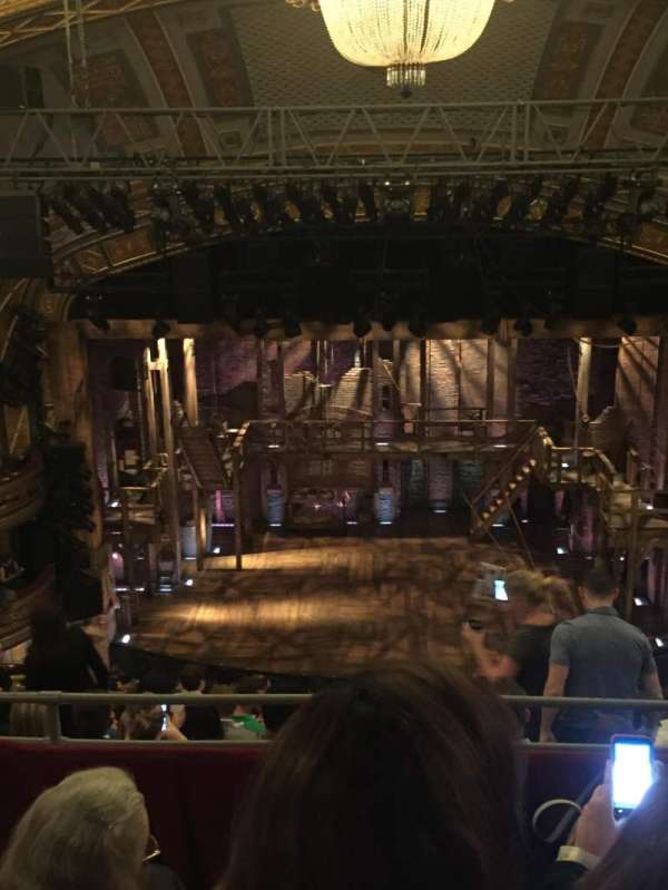 Richard Rodgers Theatre, section: Rear Mezzanine C, row: J, seat: 108