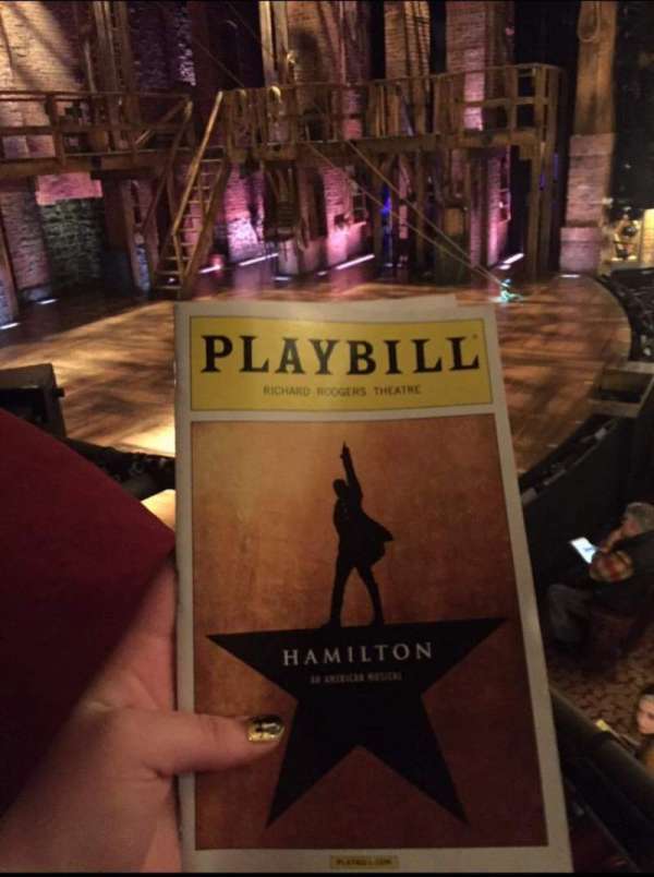 Richard Rodgers Theatre, section: Box A, seat: 3