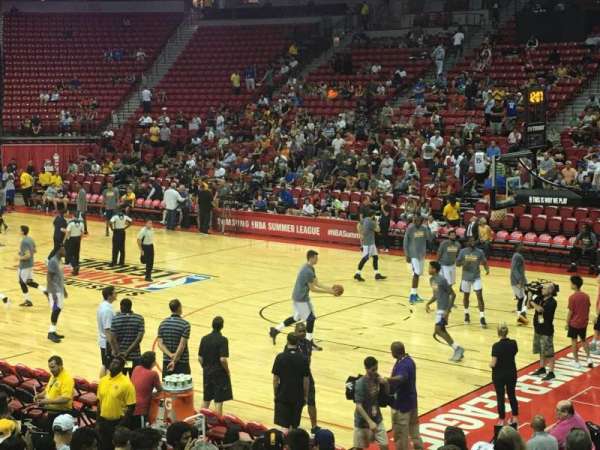 Thomas & Mack Center, section: 114, row: f, seat: 11