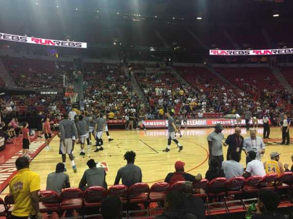 Thomas & Mack Center, section: 107, row: Ee, seat: 1