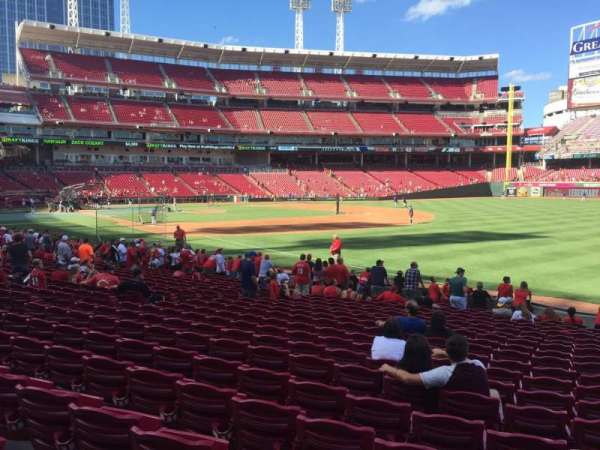 Great American Ball Park, section: 135, row: T, seat: 7