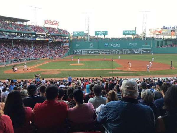 Fenway Park, section: Loge Box 117, row: NN, seat: 1
