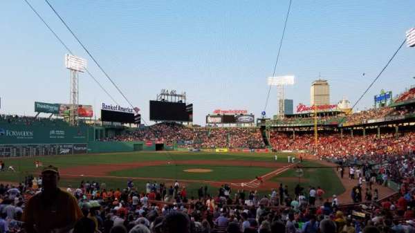 Fenway Park, section: Grandstand 23, row: 1, seat: 4