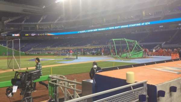 LoanDepot Park, section: 21, row: B, seat: 11