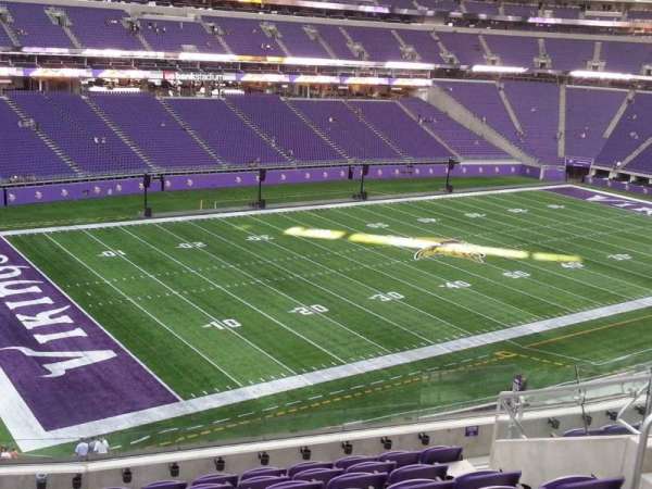 U.S. Bank Stadium, section: 240, row: 9, seat: 9