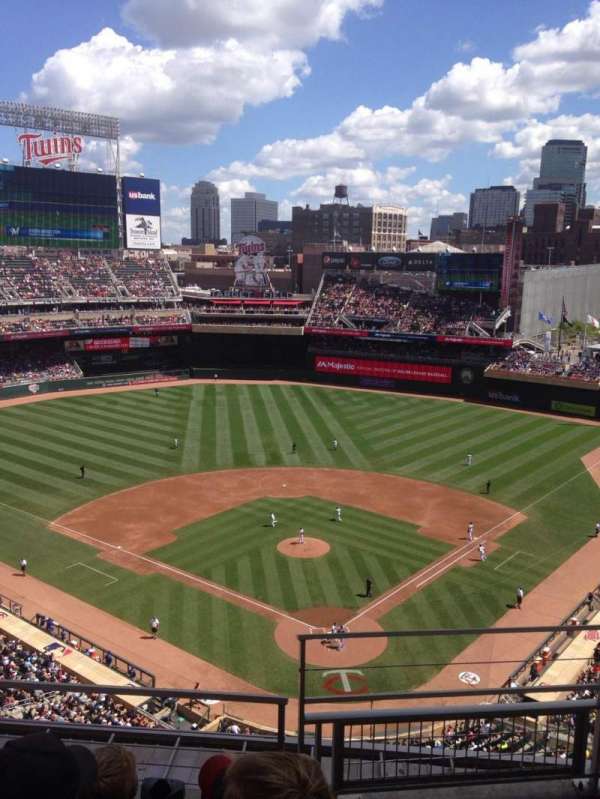 Target Field, section: 316, row: 4, seat: 1