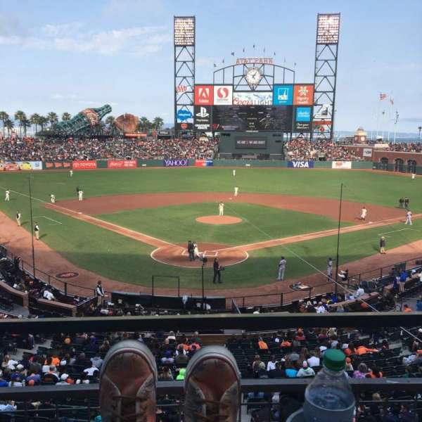 Oracle Park, section: 215, row: A, seat: 2