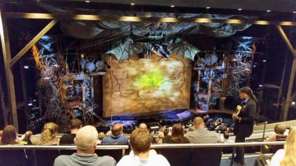 Gershwin Theatre, section: Rear Mezzanine L, row: H, seat: 11