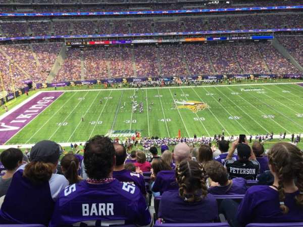 U.S. Bank Stadium, section: C9, row: 9, seat: 8