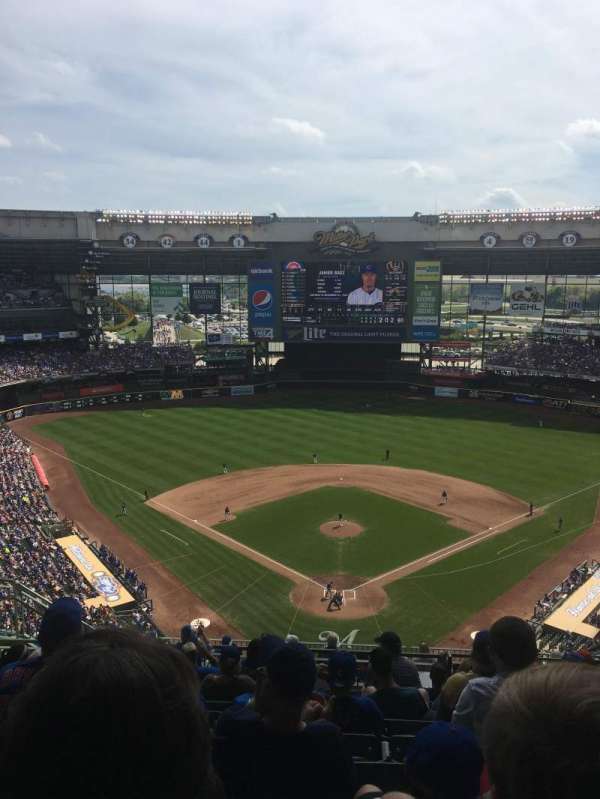 American Family Field, section: 422, row: 17, seat: 11
