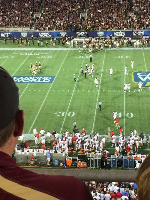 Camping World Stadium, section: 235, row: B, seat: 6