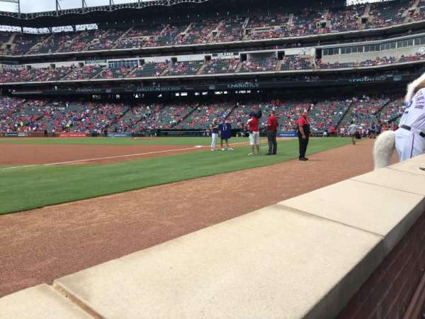 Globe Life Park in Arlington, section: Combx3, seat: 8
