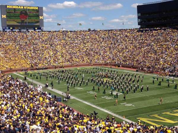 Michigan Stadium, section: 16, row: 67, seat: 12