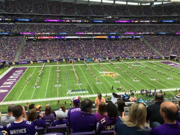 U.S. Bank Stadium, section: C10, row: 9, seat: 6