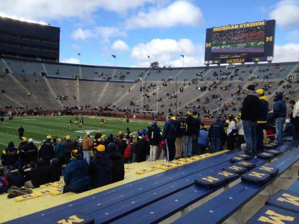 Michigan Stadium, section: 2, row: 22, seat: aisle seat