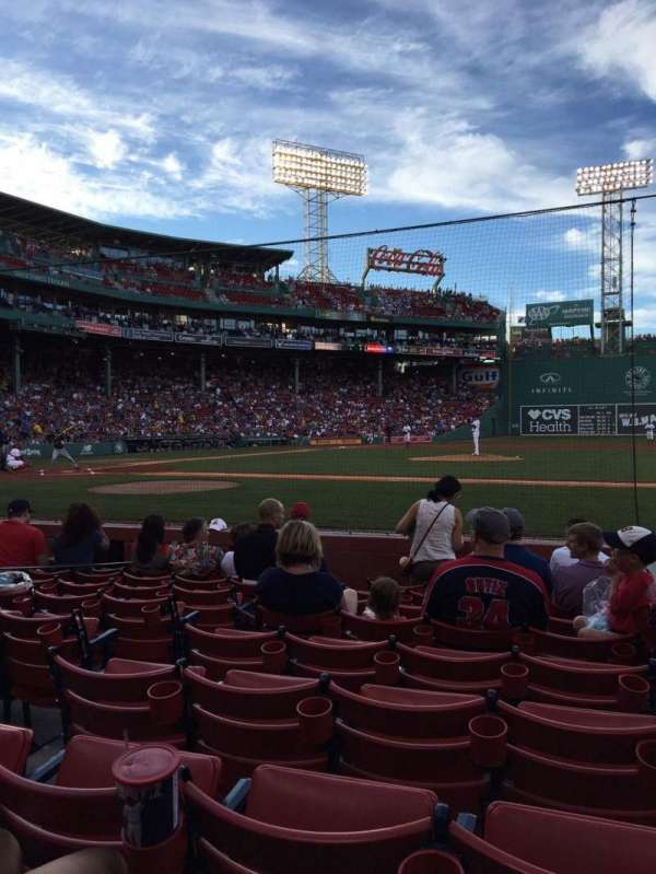 Fenway Park, section: Field Box 29, row: G, seat: 2