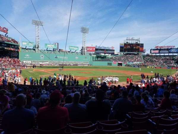 Fenway Park, section: Loge Box 128, row: JJ, seat: 3