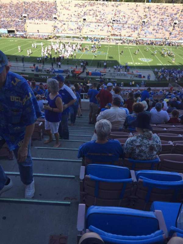 Rose Bowl, section: 19-H, row: 55, seat: 101