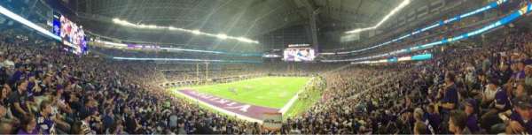 U.S. Bank Stadium, section: 116, row: 27, seat: 19