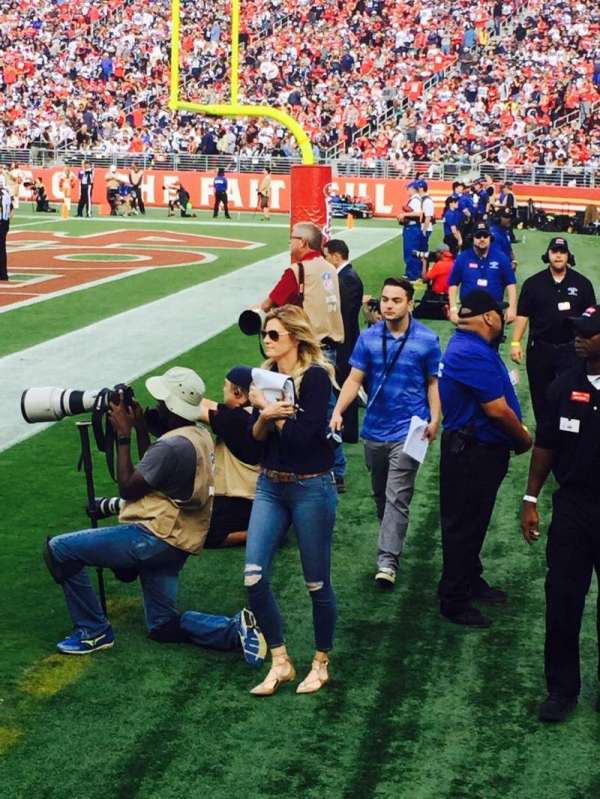 Levi's Stadium, section: 131, row: 1, seat: 7