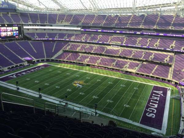 U.S. Bank Stadium, section: 308, row: 12, seat: 17