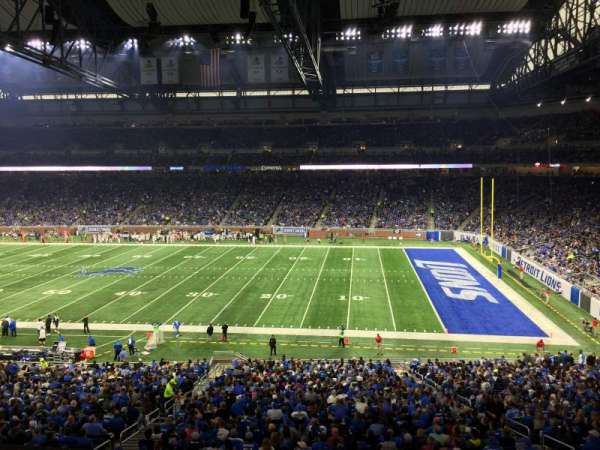 Ford Field, section: 210, row: 1, seat: 20