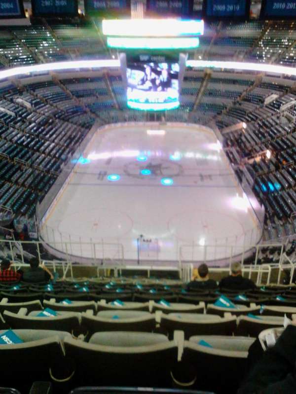 SAP Center, section: 208, row: 16, seat: 9