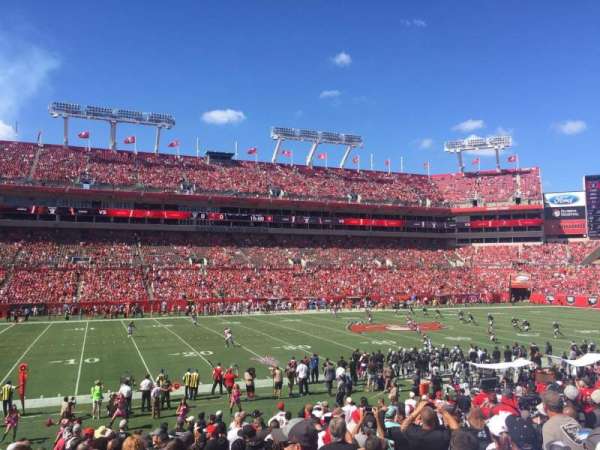 Raymond James Stadium, section: 133, row: X, seat: 5