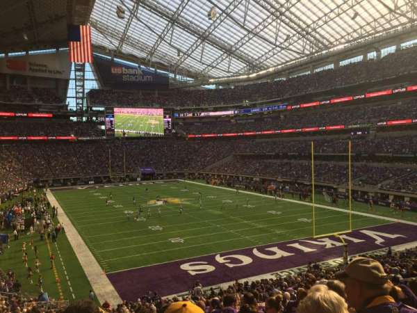 U.S. Bank Stadium, section: 101, row: 31, seat: 12