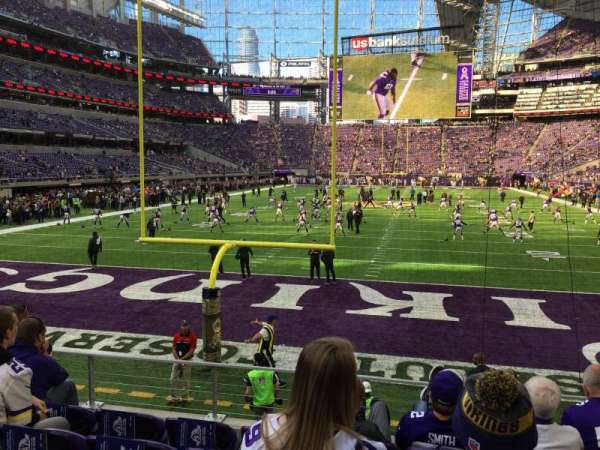U.S. Bank Stadium, section: 119, row: 8, seat: 11