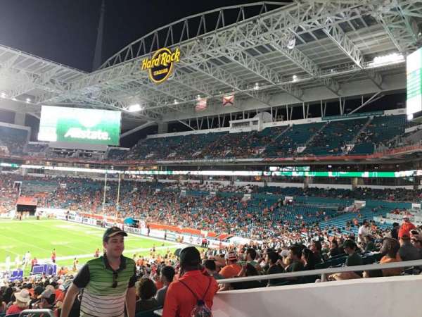Hard rock stadium, section: 116, row: 40, seat: 3