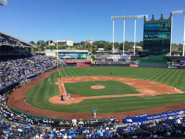 Kauffman Stadium, section: 312, row: A, seat: 4