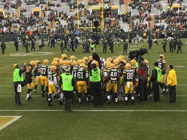 Lambeau Field, section: 135, row: 6, seat: 8