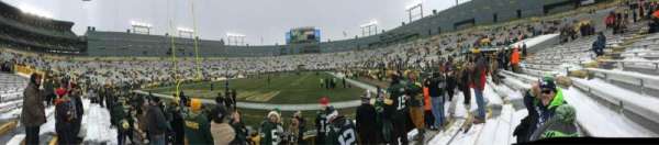 Lambeau Field, section: 135, row: 6, seat: 8